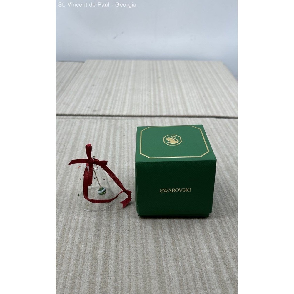 Swarovski Crystal Holiday Cheers Dulcis Bell Ornament NIB #5658440 New With Box